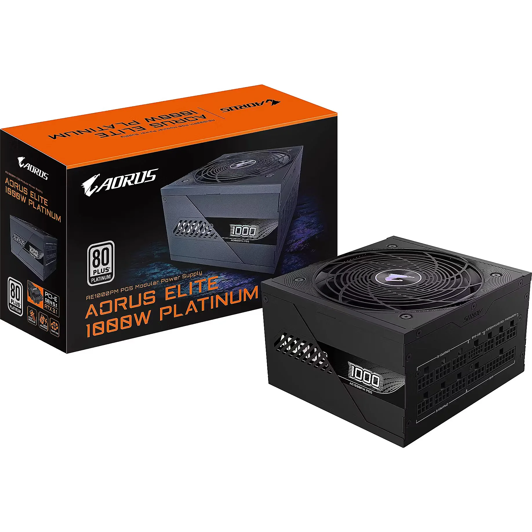Imagen N°1 Fuente De Poder Gigabyte Aorus Elite P1000w 80+ Platinium Modular 