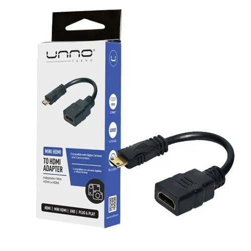 Imagen N°1 Adaptador Unno Tekno Mini Hdmi A Hdmi 