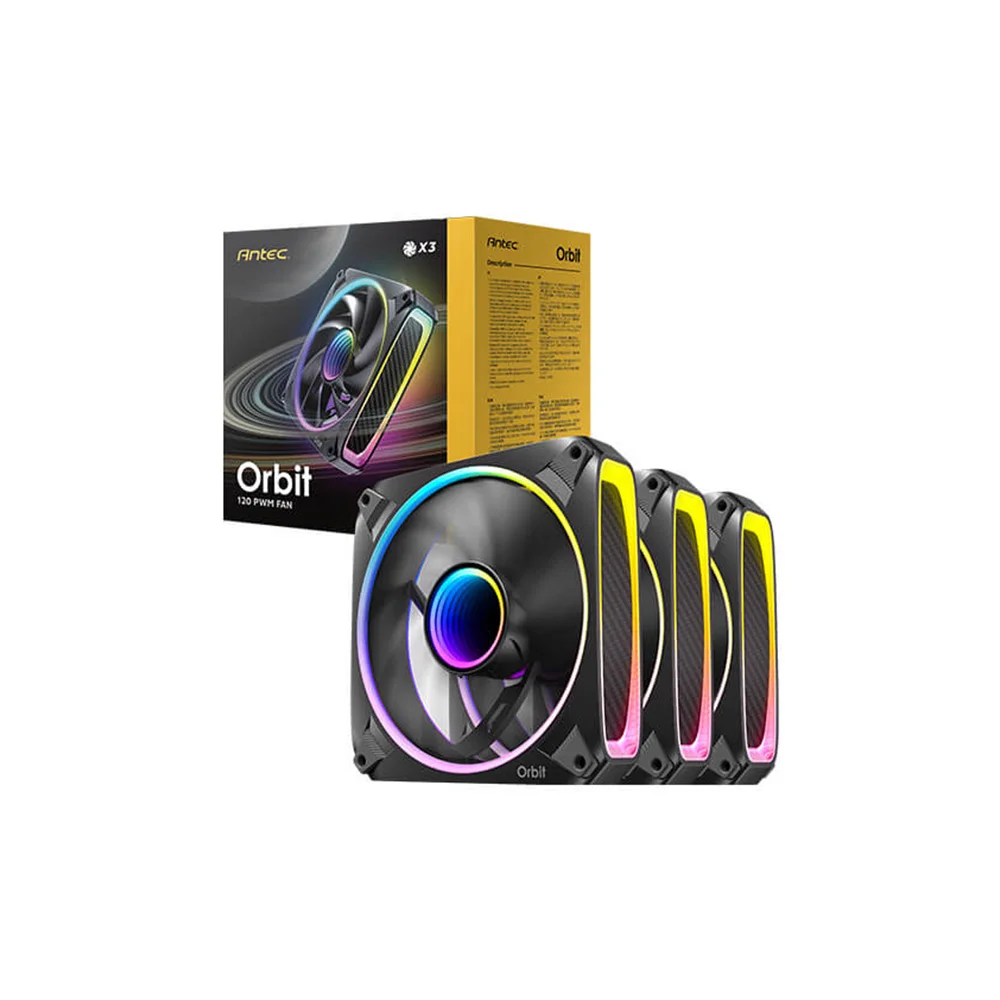Imagen N°1 Ventilador Antec Orbit 120 Argb 4-pin 3-pin Led - Pack 3 Fans 