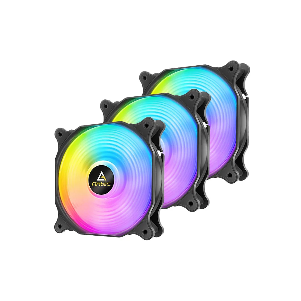Imagen N°1 Ventilador Antec F12 Racing Argb- Pack X3 120mm Pwm Black 