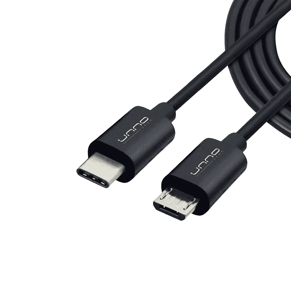 Imagen N°1 Cable Unno Tekno Cb4058bk Usb C A Micro Usb A 1.5m - 5ft 