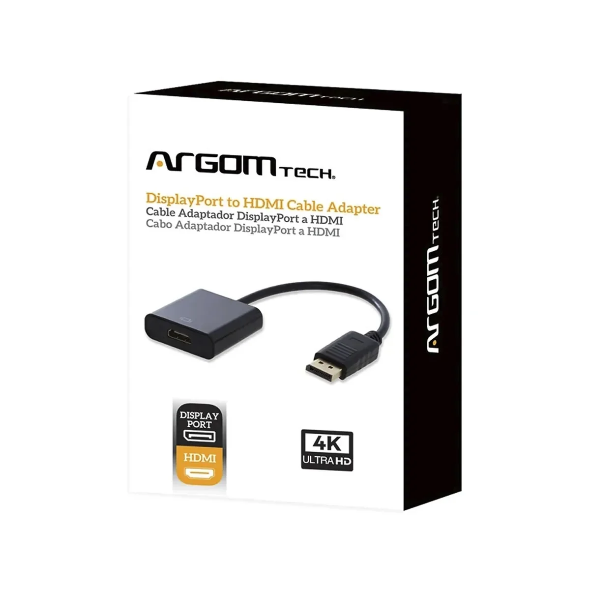 Imagen N°1 Cable Argom Display Port To Hdmi 15cm 