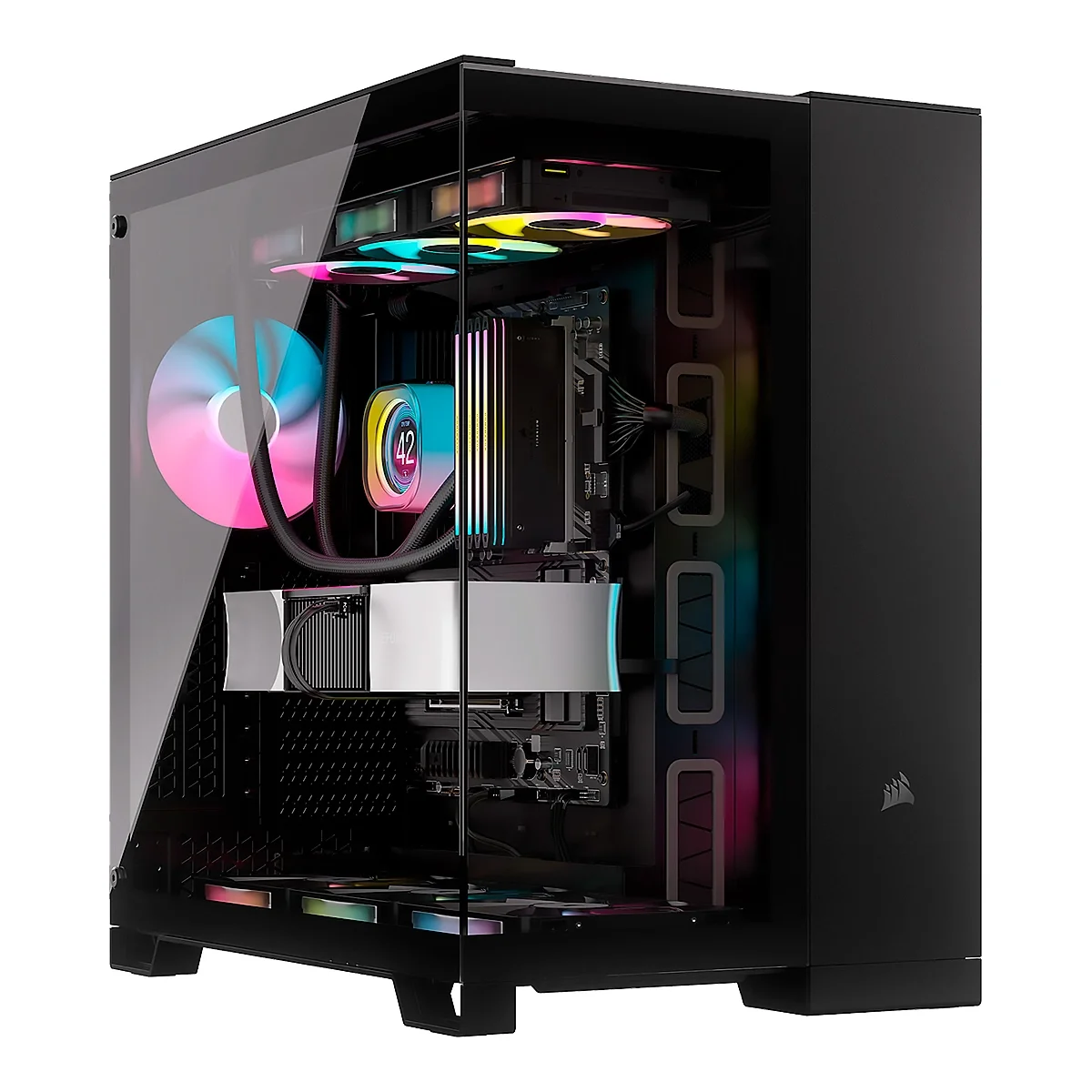 Imagen N°1 Case Corsair Atx 6500x Dual-chamber 3fans Vidrio Templado  Mid-tower Black 