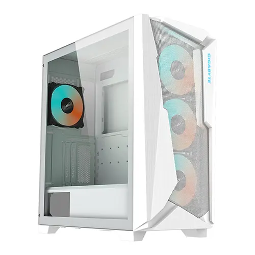 Imagen N°1 Case Gigabyte C301 Blanco Panel Vidrio 4 Fans Rgb 