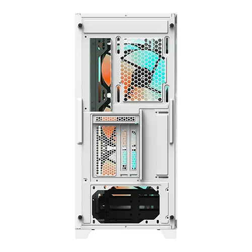 Imagen N°3 Case Gigabyte C301 Blanco Panel Vidrio 4 Fans Rgb 