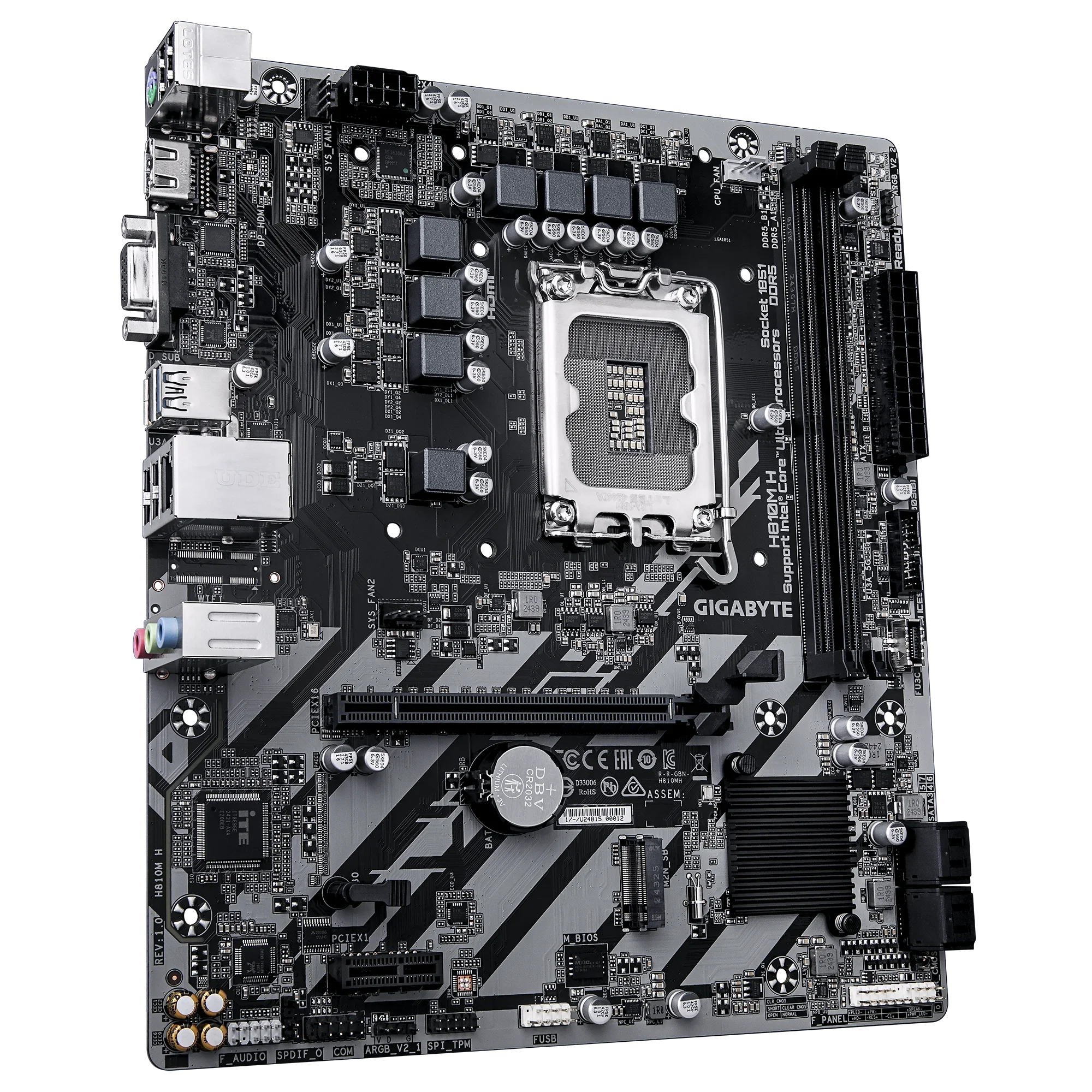 Imagen N°4 Mainboard Gigabyte Ud H810m H Ddr5 Lga 1851 