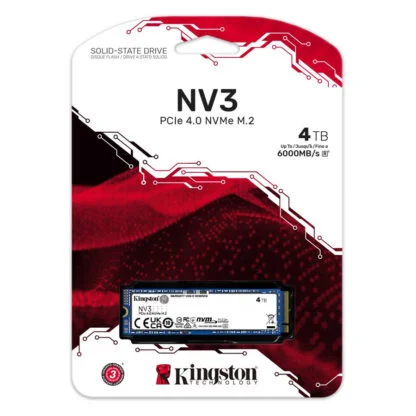 Imagen N°1 Disco Solido Ssd Kingston Nv3 4tb Nvme 6000mb-s 
