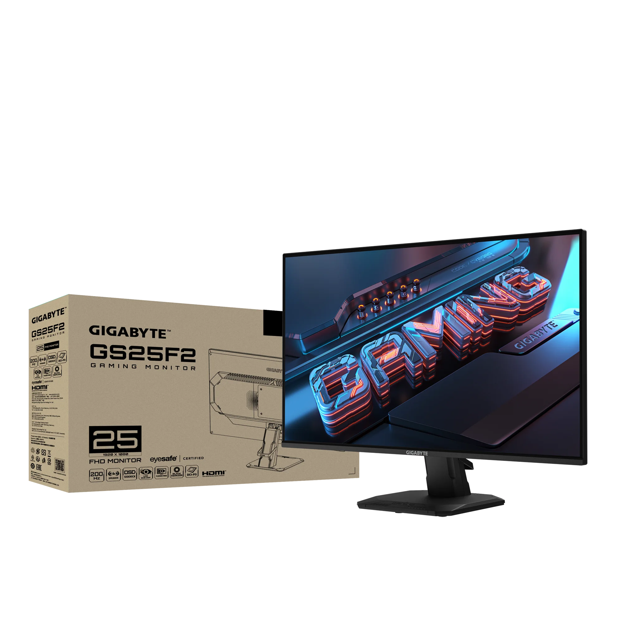 Imagen N°1 Monitor Gigabyte Gs25f2 25pulg Fullhd 200hz 