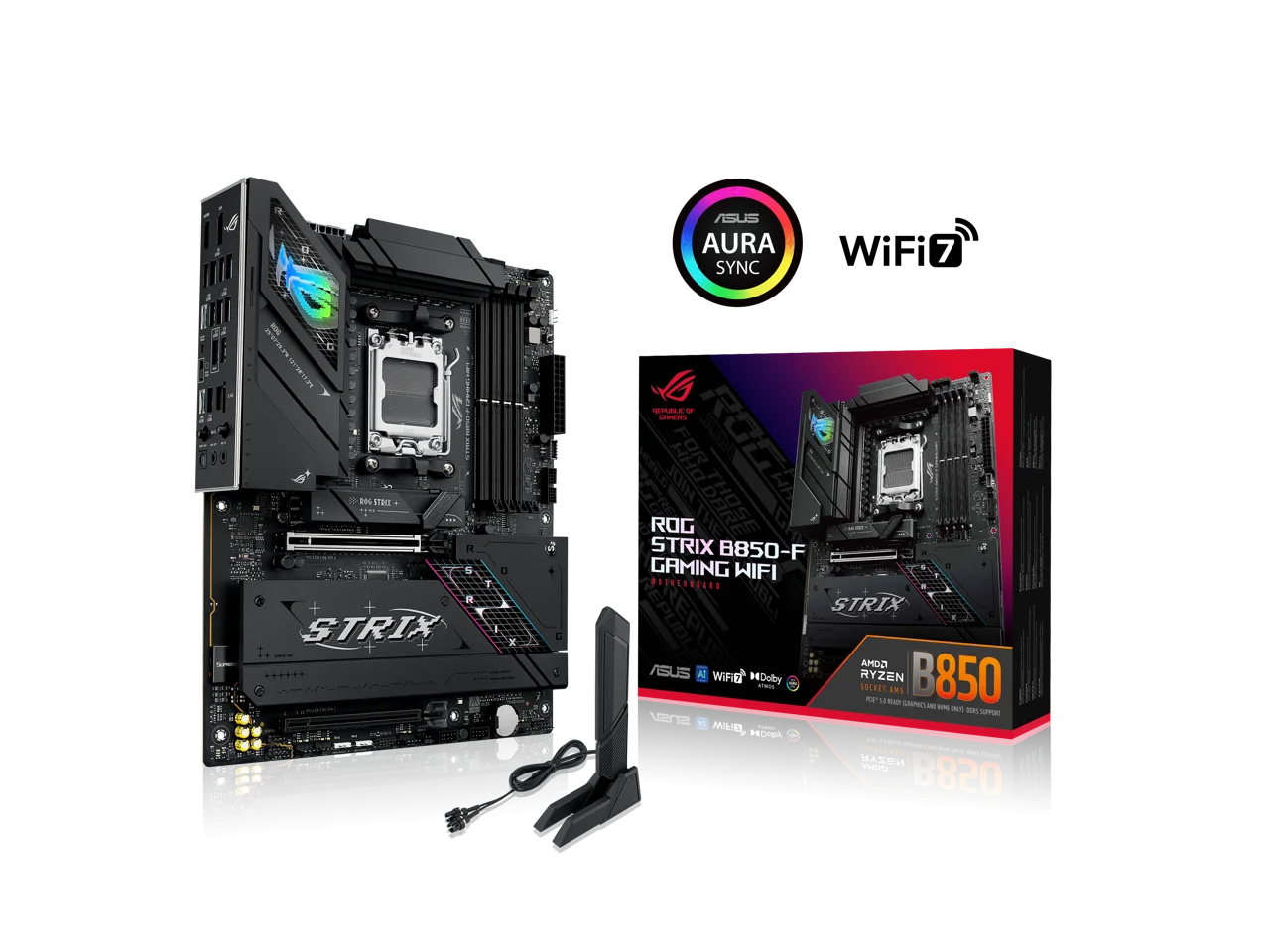 Imagen N°1 Mainboard Asus Rog Strix B850-f Wifi Ddr5 Am5 