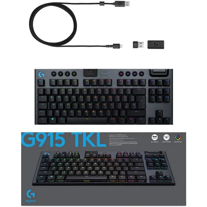 Imagen N°2 Teclado Mecanico Logitech G915 Tkl Lightspeed Inalambrico 
