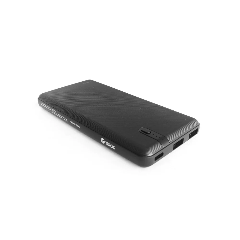 Imagen N°1 Power Bank Teros Te-7053n 10000mah - Litio Grado A -entrada Usb-c -2 Salidas Usb-a 