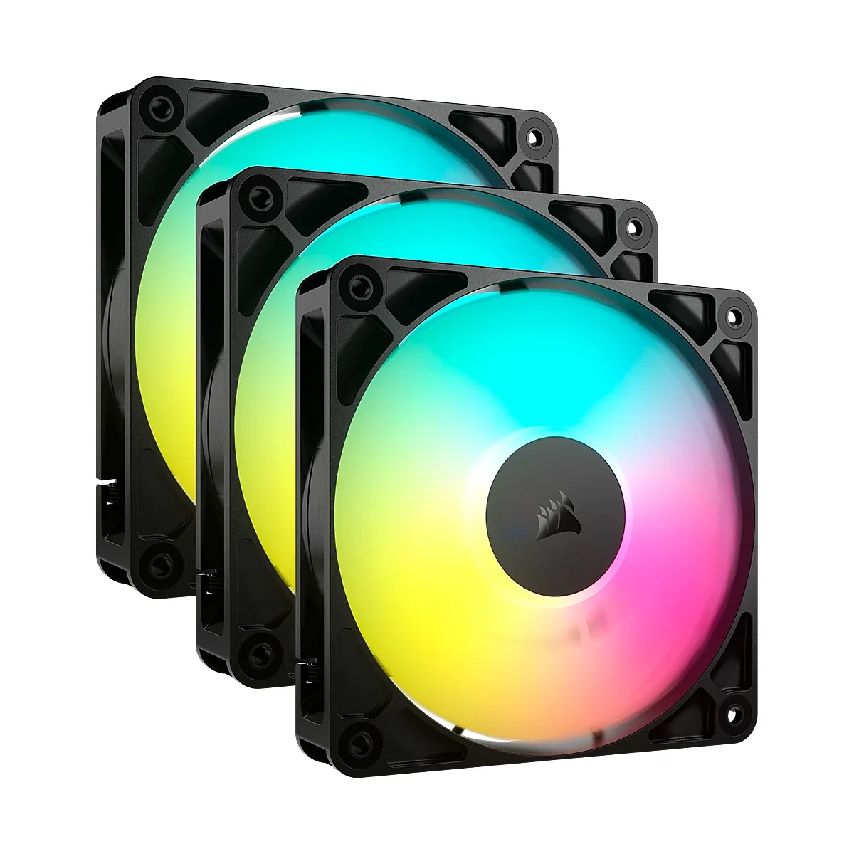 Imagen N°1 Ventilador Corsair Pwm 120mm Rs120 Argb Pack 3 