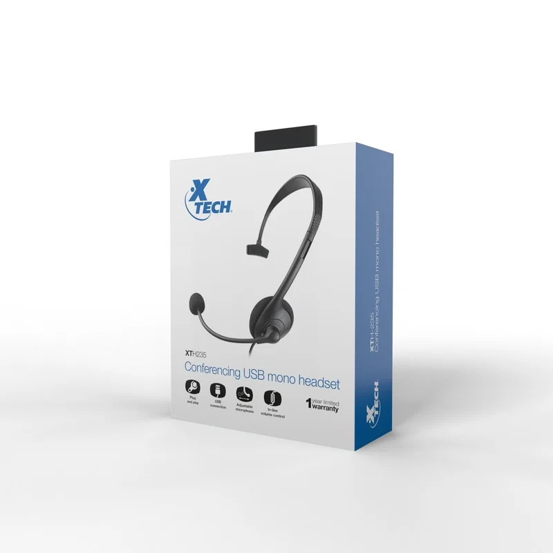 Imagen N°1 Headset Xtech Xth-235 - Usb A - Mono 