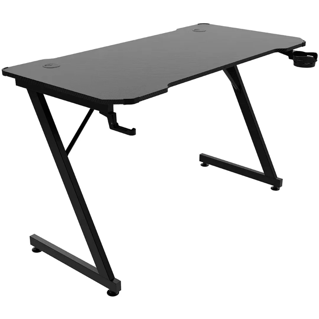 Imagen N°1 Mesa Gamer Potenzza D-40a - Fibra De Carbono - Porta Vasos- Porta Audifono - 127x67x8.5 – D40a 
