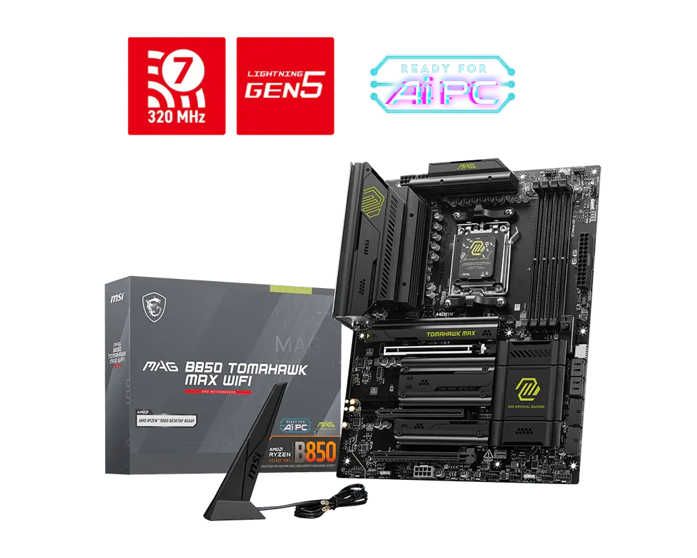 Imagen N°1 Mainboard Msi B850 Tomahawk Max Wifi7 Am5 